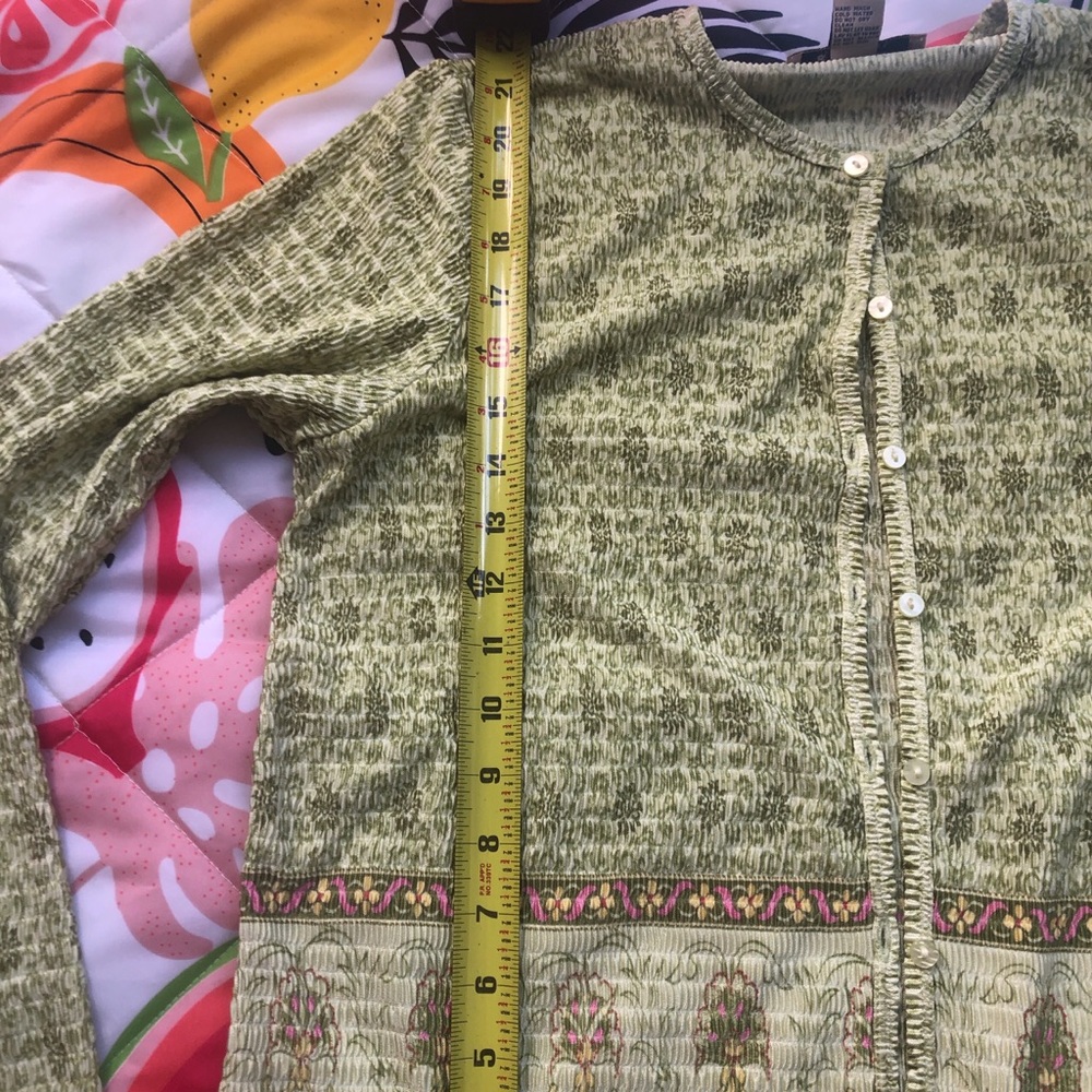 Whimsical Unique Pattern Set With A Cardigan And … - image 7